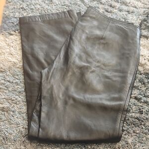 Banana Republic Black Leather Pants